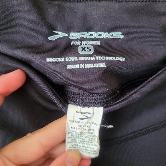 Brooks Black Venture Leggings Running Wide Leg Pants Size XS - Picture 3 of 5